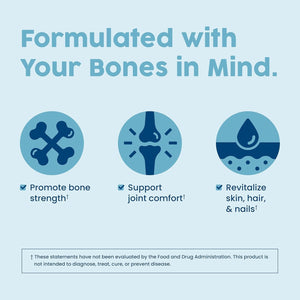 Nativepath Bone Health Collagen Peptides, Type 1 & 3, with Fortibone and Verisol, 7.9 Ounce, 30 Servings