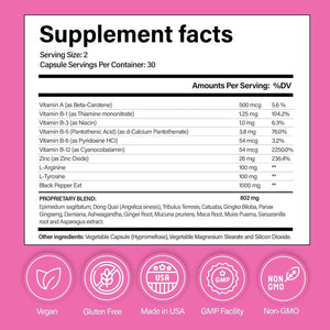 Pretty Privates Female Libido Booster for Women - Fast-Acting Mood Booster & Energy Support.