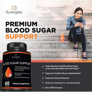 Premium Blood Sugar Support Supplement–Supports Healthy Blood Sugar Levels Already within Normal Range – 60 Capsules