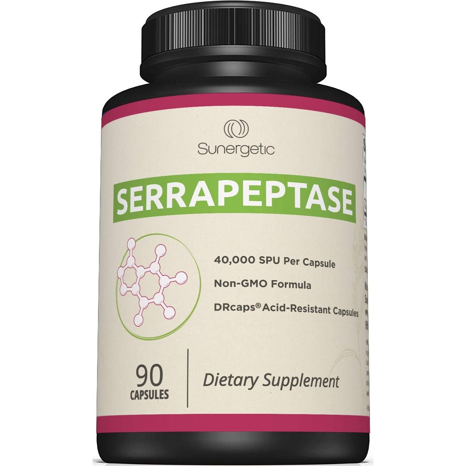 Premium Serrapeptase Enzyme Supplement – Helps Support Sinus Health – Powerful Serrapeptase Enzymes Formula – 40,000 SU- 90 Capsules