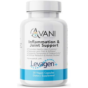 Levagen Inflammation Supplement - Joint Support and Comfort, Reduce Joint Pain and Stiffness 30 Vegan Capsules