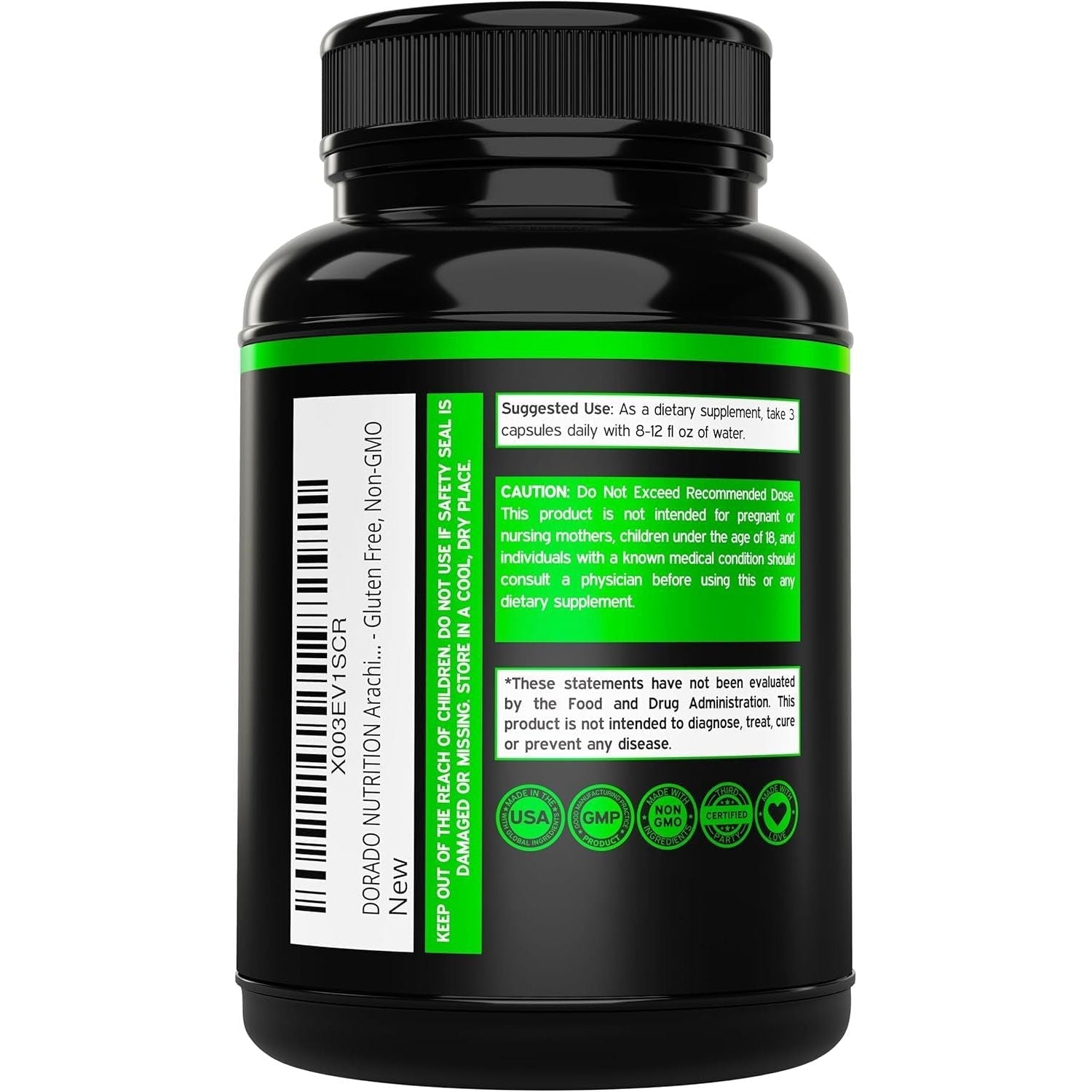 Arachidonic Acid Supplement 1500Mg for Muscle Mass & Recovery  (150 Capsules)