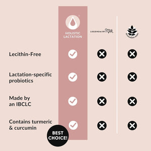 Holistic Lactation® Lactation Flow Formula - Support Breastmilk Flow & Milk Supply 60 Servings