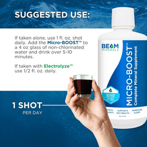 Micro-Boost Humic Mineral Blend | Plant-Based Multi Minerals Supplement & Electrolytes Liquid (Micro-Boost)