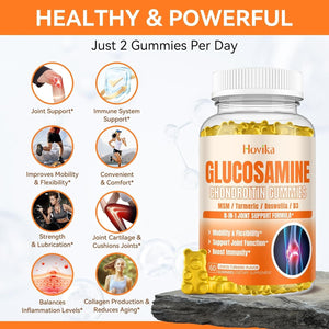 Glucosamine Chondroitin MSM Gummies 1500Mg - Joint Support Supplement , 60 Gummies