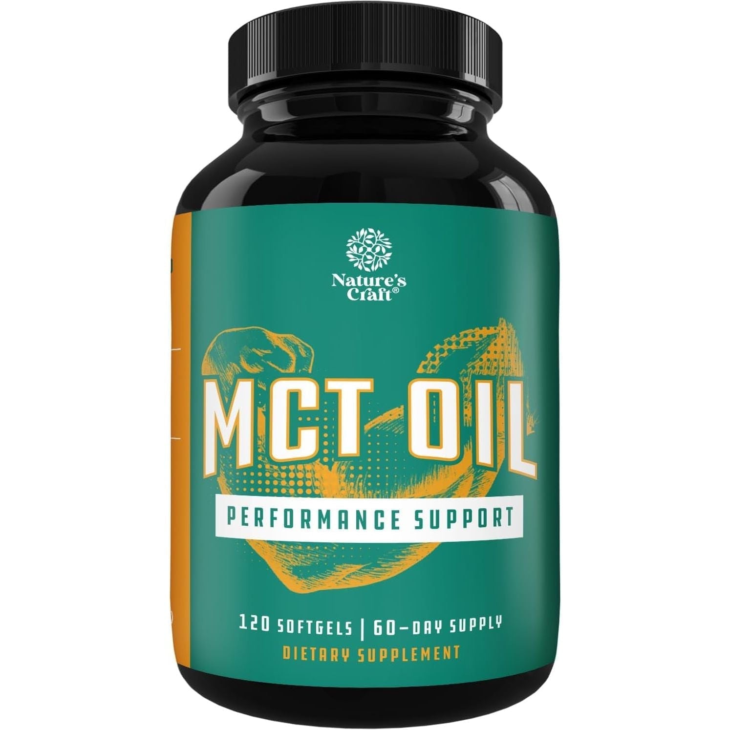 MCT Oil Keto Pills with Caprylic Acid Coconut Oil - for Body Sculpting Sustainable Energy Support and Brain Health