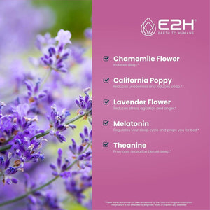 E2H Natural Sleep Support - Liquid Melatonin 2 Fl Oz - Suppviv