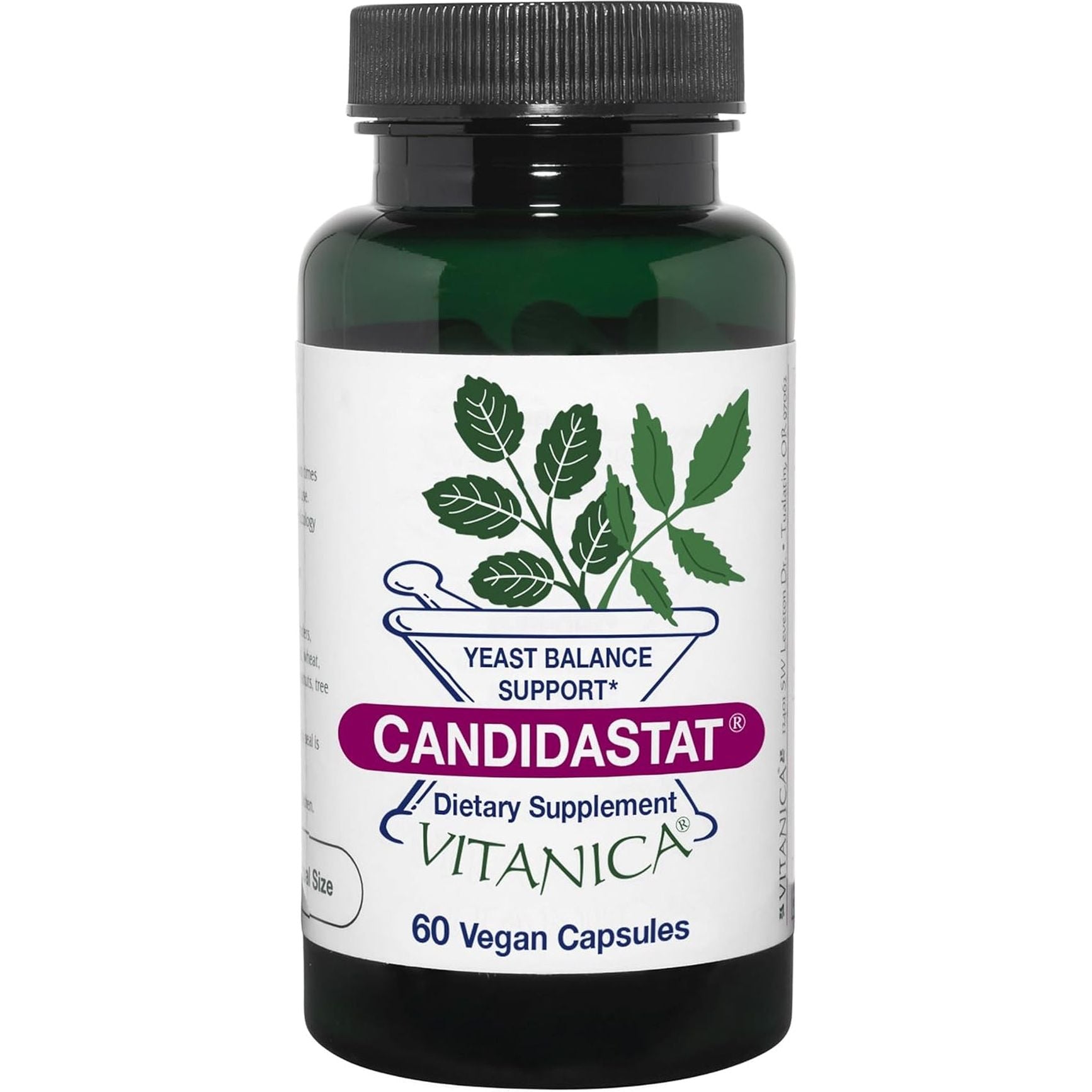 Vitanica Candidastat, Balanced Support, Vegan, 60 Capsules