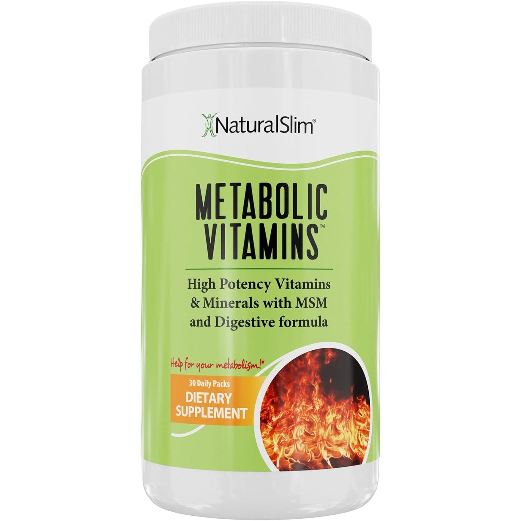 Naturalslim Metabolic Vitamins - Combination of High Potency Multivitamins, Minerals - Energy & Metabolism Support
