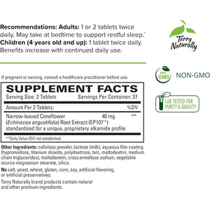 Terry Naturally Anxiocalm - Fast-Acting, Non-Drowsy, Non-Addictive Formula - 37 Servings