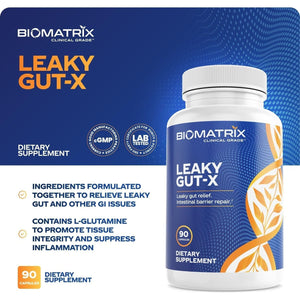 Intestinal Repair Supplement with Glutamine and Herbs for Leaky Gut 60-Day Supply