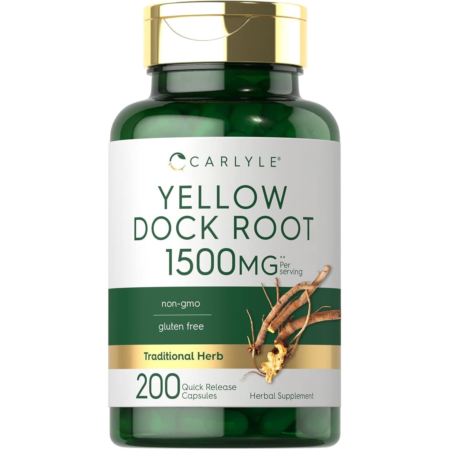 Carlyle Yellow Dock Root Capsules 1500Mg | 200 Count