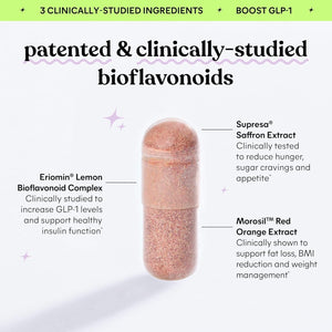 Lemme GLP-1 Daily, Reduce Hunger & Cravings, Boost GLP-1 Production (60 Capsules)