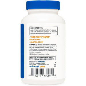 Nutricost Acai Extract 2,200Mg, (Euterpe Oleracea) from 550Mg of 4:1 Extract 120 Vegetarian Capsules