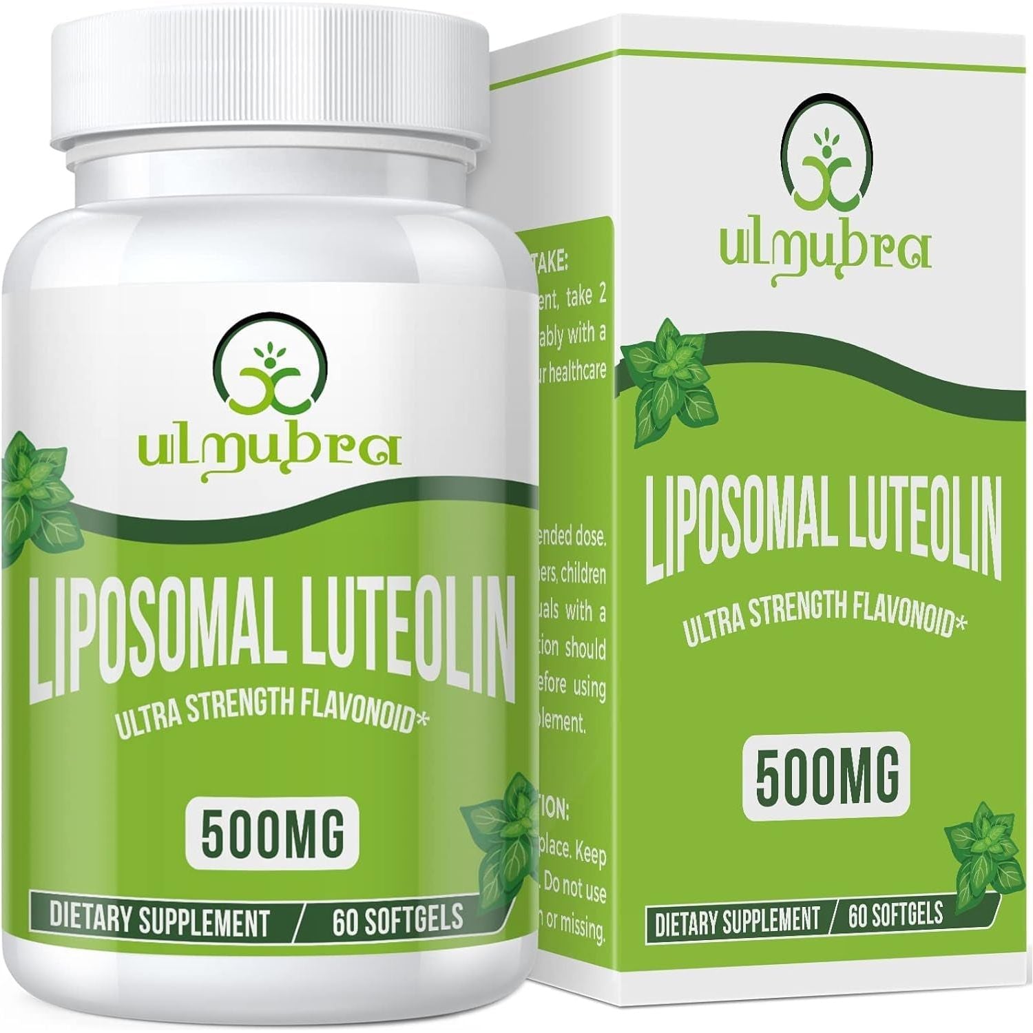 Liposomal Luteolin 500MG, Maximum Absorption, Potent Flavonoid, 60 Softgels