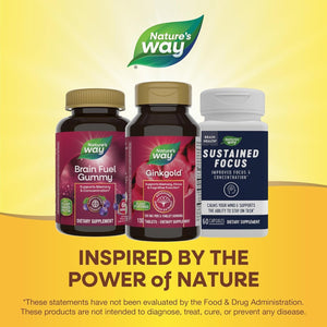 Nature'S Way Ginkgold Advanced Ginkgo Extract, Supports Memory, Focus & Cognitive Function* 150 Tablets
