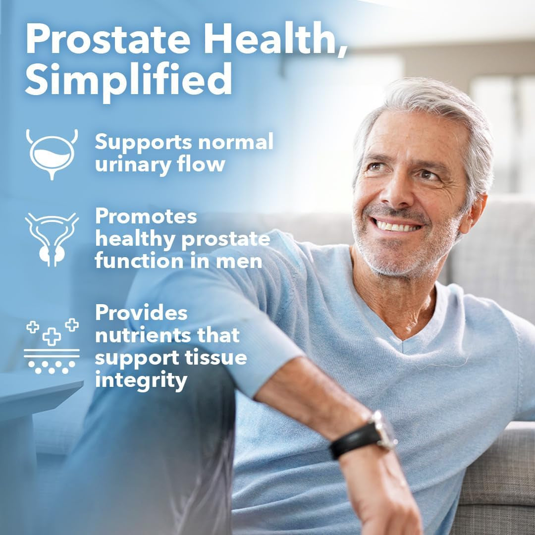 Lifeseasons Prostate Support Supplement - Promote Healthy Prostate Function & Normal Urinary Flow - 60 Softgels