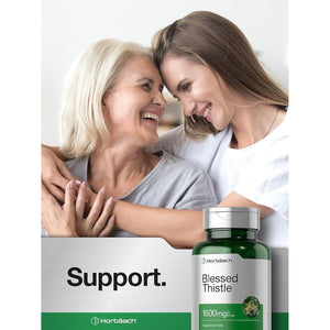 Horbaach Blessed Thistle Capsules 1600 Mg | 150 Count | Max Potency | Non-Gmo, Gluten Free Herb Supplement