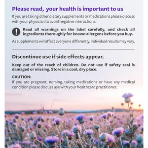 USDA Organic Milk Thistle Capsules - 80% Silymarin Supplement for Liver Support - 60 Day Supply