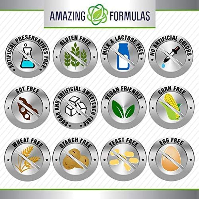Amazing Formulas Micronized DHEA Supplement 50 Mg 180  Capsules Made in USA
