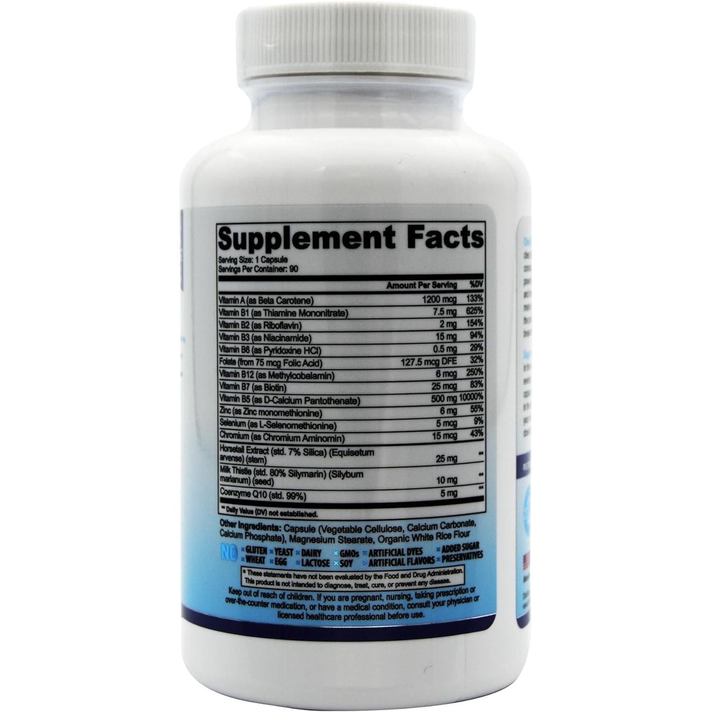 Acne Pills for Teens & Adults | Clear Skin Supplement, Vitamins for Hormonal & Cystic Acne, 90 Caps