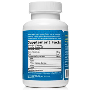 Smidge™ Hcl + Enzymes – Digestion – 120 Capsules