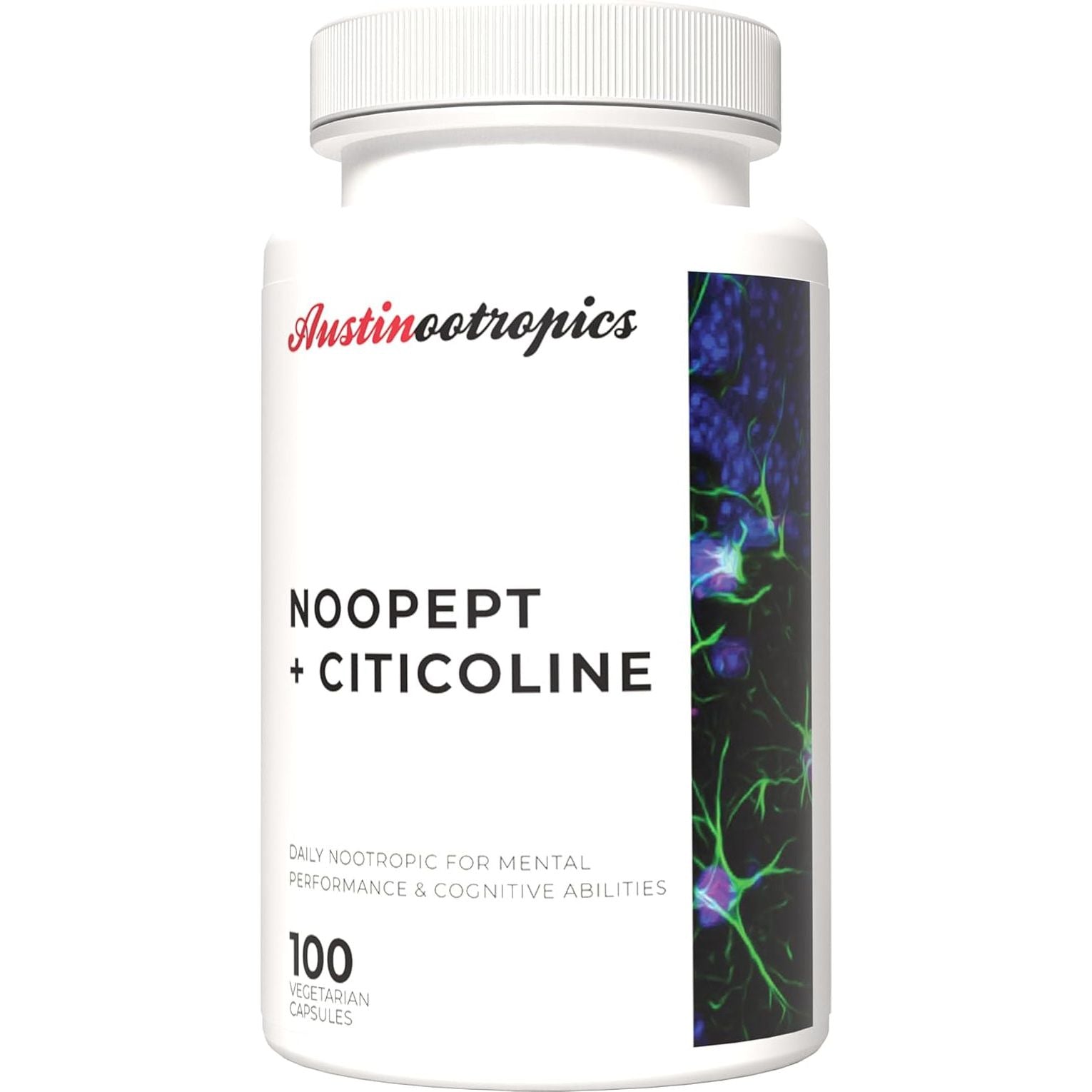 Austinootropics Noopept Absolute Focus Stack - #1 Nootropic for Focus, Energy, Memory+