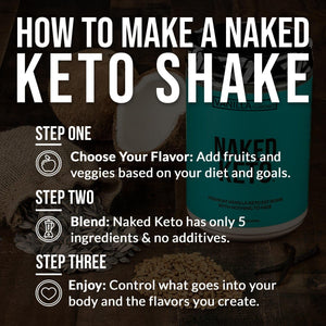 Naked Vanilla Keto - Gluten-Free Keto Bomb Vanilla Mct Oil Powder with No Gmos - 1.3 Lb