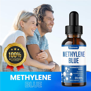 Methylene Blue Pharmaceutical Grade - Brain Supplement, Cleanse and Detox Blue Methylene (60Ml) - Lab Tested - USA Made
