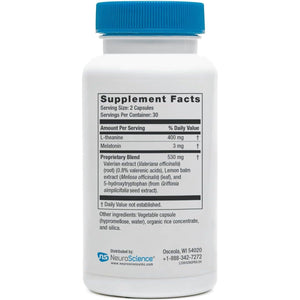 Neuroscience GABA PM Calm Sleep Aid for Adults - 400Mg L Theanine Supplement (60 Capsules)