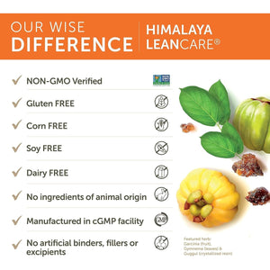 Himalaya Leancare Herbal Supplement for Weight Support, 600 Mg, 120 Capsules