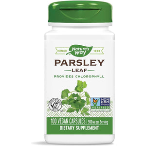 Nature'S Way Premium Herbal Parsley Leaf Provides Chlorophyll, 100 Vegan Capsules