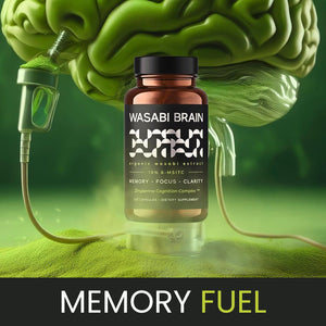 Organic Wasabi Extract + Zingserine Cognition the Most Targeted Memory Supplement (2 Month Supply)