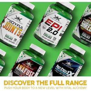 Vital Alchemy Joyful Joints Support Supplement for Women & Men 180 Cap, 60 Day Supply