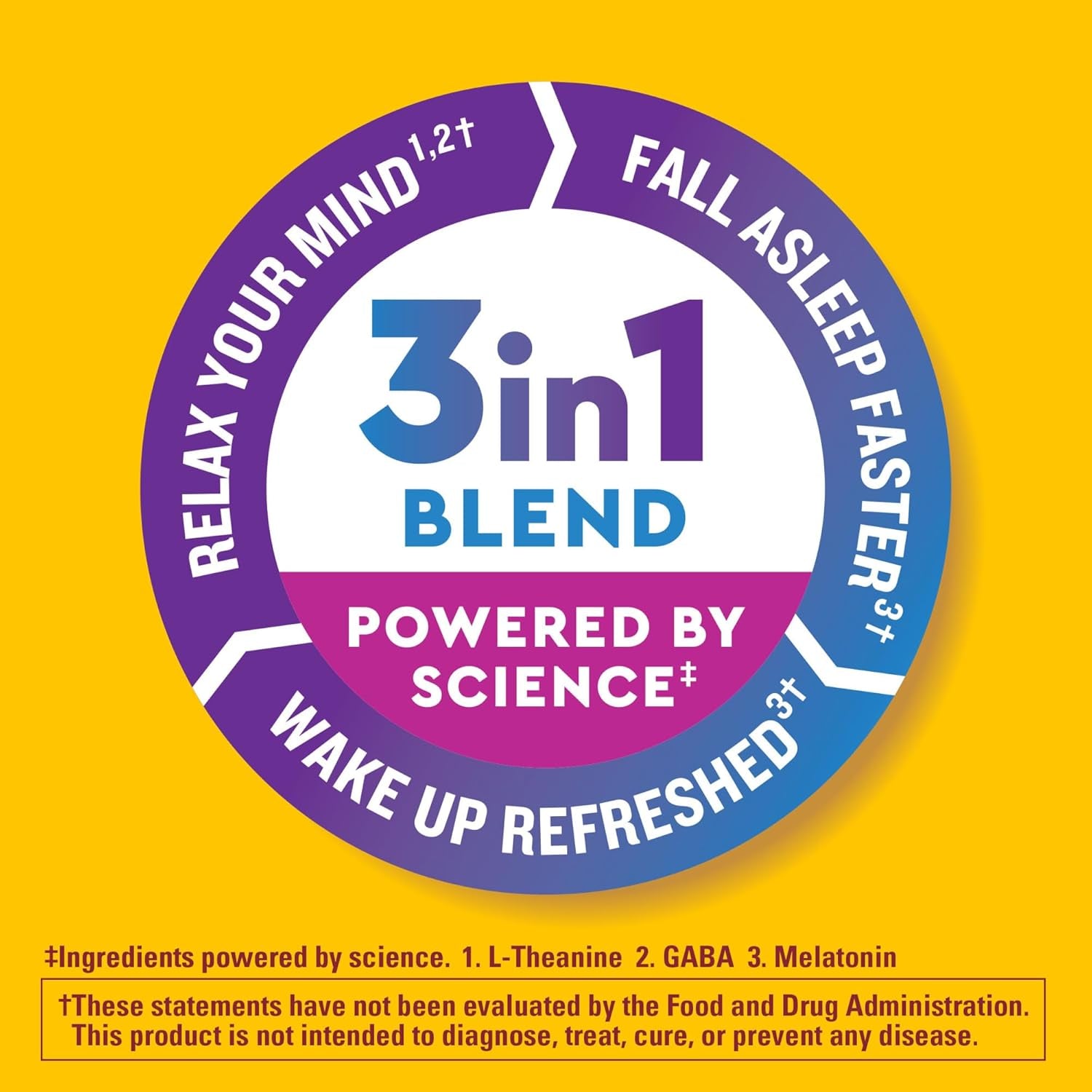 Nature Made Wellblends Back to Sleep Melatonin 1 Mg, L Theanine 100 Mg and GABA 100Mg 40 Tablets