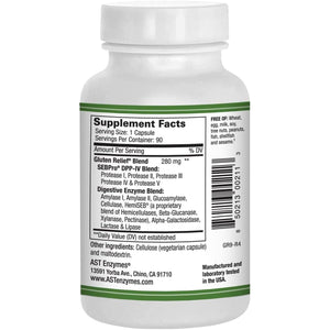 Gluten Relief plus - Gluten Digestion Support – Premium Natural Digestive Enzyme Formula - 90 Vegetarian Capsules