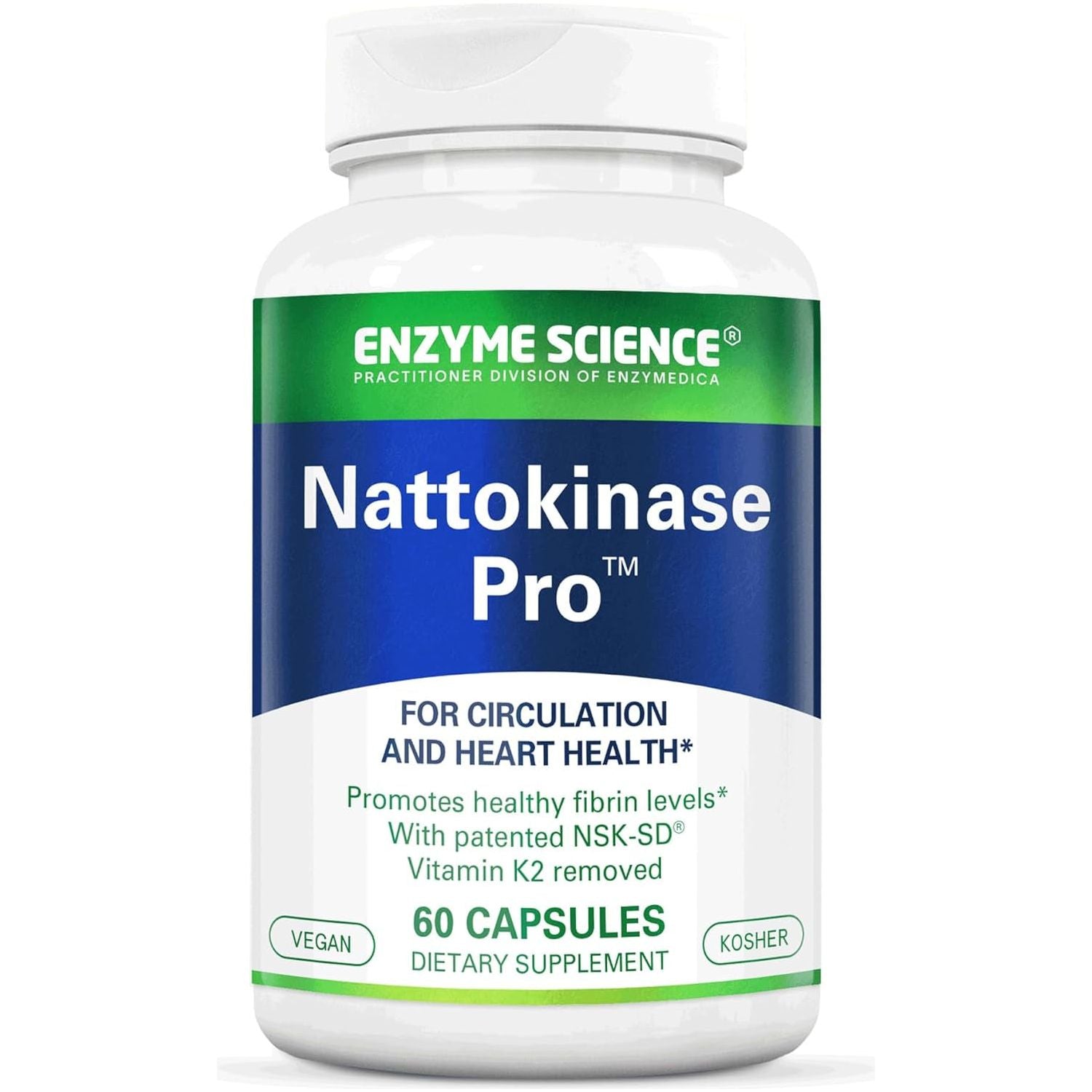 Nattokinase Pro with NSK-SD, Vegan and Kosher, 60 Capsules