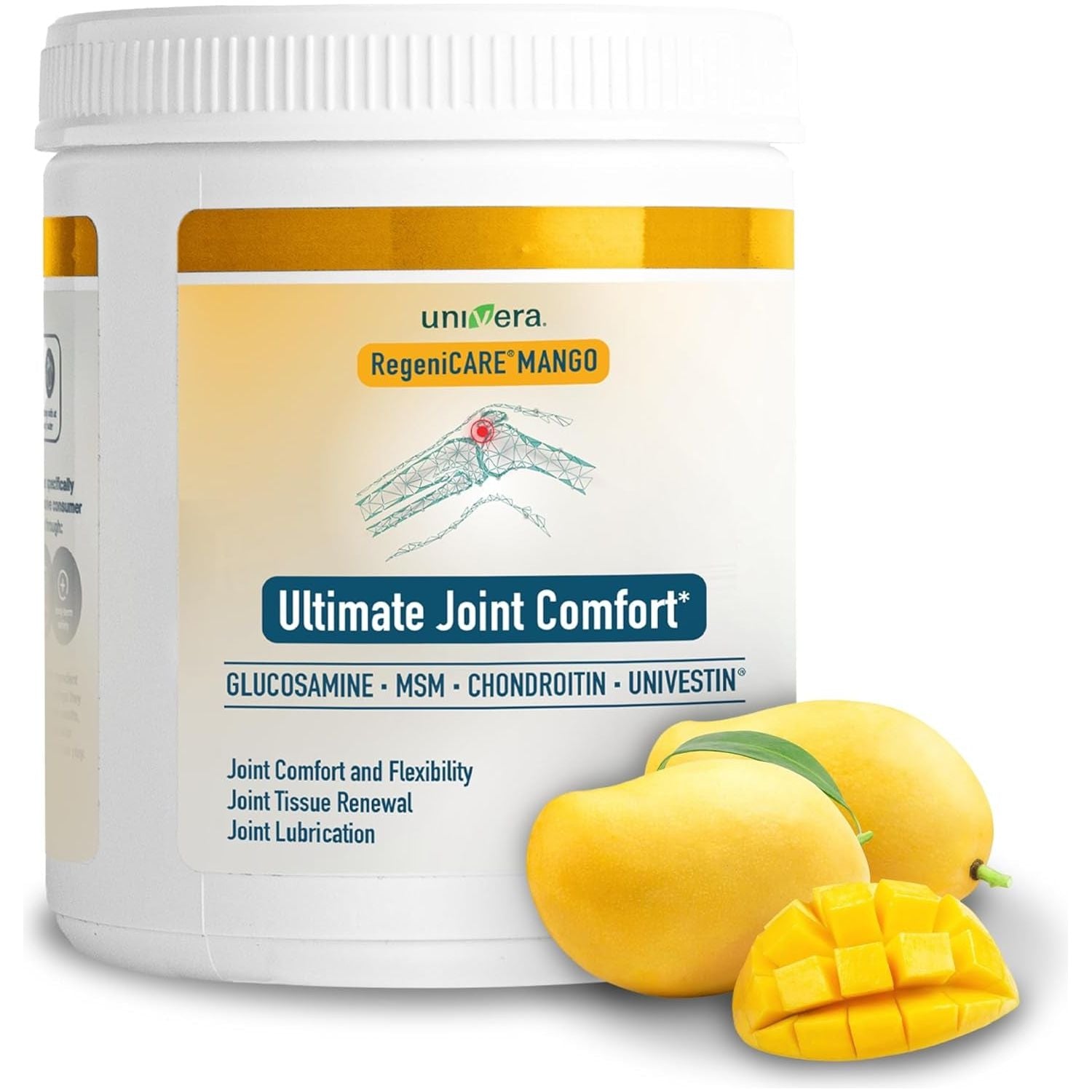 Univera Regenicare Canister, Glucosamine, Chondroitin, MSM, Univestin, Restores Cartilage, Supports Joint Comfort + Mobility + Flexibility 30-Day Supply