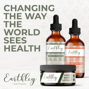 Earthley Wellness, Sleepy Time Herbal Extract, Promote Restful Sleep and Peaceful Nights, Formulated with Organic Catnip Leaf, Skullcap & Passionflower (1Oz) - Suppviv