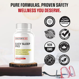 Easy Sleep Pro - Natural Sleep Aid for Adults 60 Capsules - Suppviv