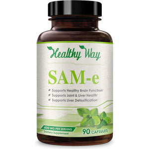Healthy Way Sam-E - S-Adenosyl Methionine 400Mg, 90 Capsules Non GMO