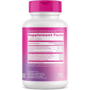 Pink Stork No Flow: Dry up Breast Milk Supply with Sage, Parsley, and B Vitamins, Postpartum Essentials for Women 60 Capsules.