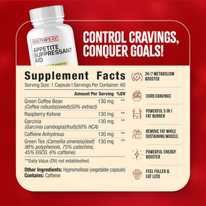 DRX Appetite Suppressant Weight Loss Pills for Women - New Belly Fat Burner - 60 Capsules