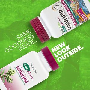 Natures plus Herbal Actives Gugulipid, Extended Release- 1000 Mg, 2.5% Guggulsterones - 30 Servings