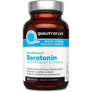 Quality of Life Pure Balance Serotonin Premium–Helps Boost Serotonin & Cortisol Levels 90 Capsules