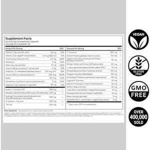 QUALIA MIND (Caffeine Free) | the Ultimate Blend for Brain Health | Maintain Drive & Productivity.