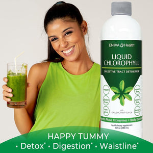 Eniva Health Liquid Chlorophyll Vegan | Immunity | Detox & Cleanse | Energy Boost | Internal Deodorant 16 Fl Oz Bottle