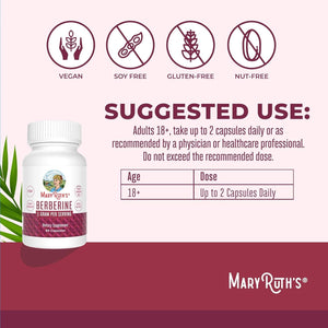 Maryruth Organics Berberine Supplement | 1000 Mg 30 Serving