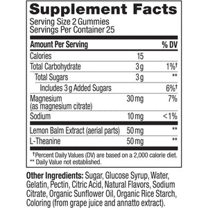 OLLY Kids Chillax Gummies, L-Theanine, Magnesium, Lemon Balm, Sherbet Flavor with Other Natural Flavor - 50 Count