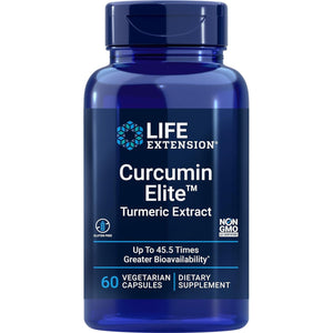 Life Extension Curcumin Elite Turmeric Extract, Promotes a Healthy Inflammatory Response, Immune & Heart Health, 60 Capsules